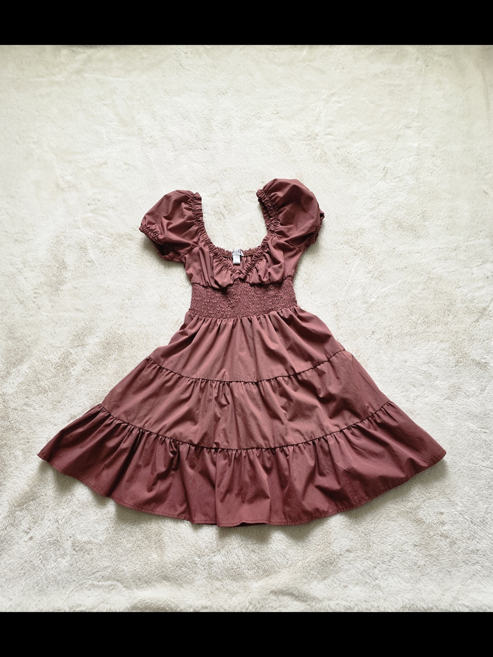 Justify Brown Tiered Dress For Junior Girls